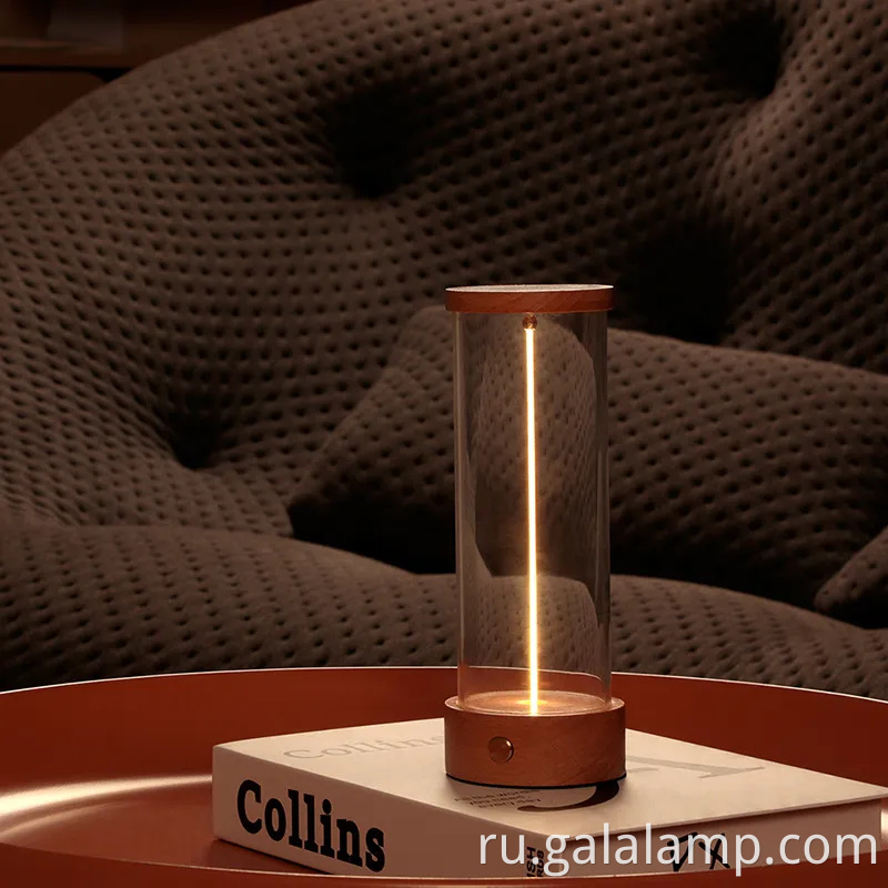 Гладкий перезаряжаемый прикроватный ночной свет с магнитным современным окружающим освещением